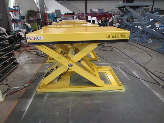 Kwaliteit 1000 kg Marco Hydraulische enkele schaar Lift tafel met Hoyer motor en Bucher pomp fabriek
