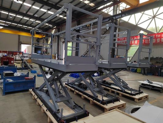 Quality Hydraulic Electric Lift Table Powered Stationary Scissor Lifts with Chain M2-005093-D2 factory