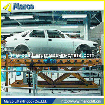 Quality Stationary Marco Twin Scissor Lift Table for Car Production Line in Automobile Sector factory