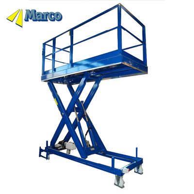 Quality 2600mm Hydraulic Scissor Lift Working Platform with Wheel Chassis and Emergency Lowering factory