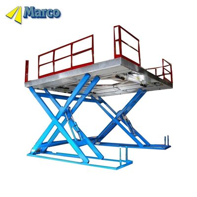 Quality Running Mode Stationary 0.4-1.5 Ton Marco High Scissor Lift Table for Warehouse Crane factory