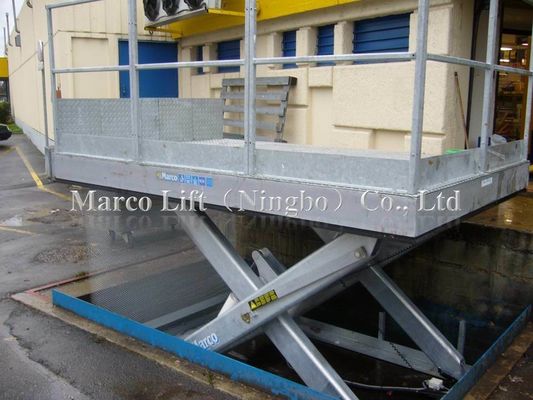 Quality 4-6 Ton Marco Loading Dock Scissor Lift Table with CE Approved Customizable Options factory