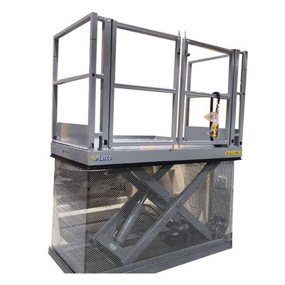 Quality Running Mode Stationary 0.4-1.5 Ton Marco High Scissor Lift Table for Warehouse Crane factory