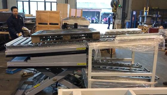 Hydraulic Driven Lift Table with Tilt Table and Roller M1-005061-D1 MT-005008-D1