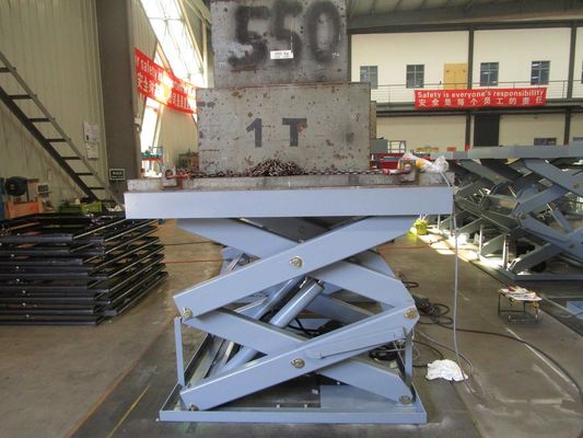Customized Heavy Duty Hydraulic Scissor Lift Table 3900mm Lifting Height 2000kg Capacity