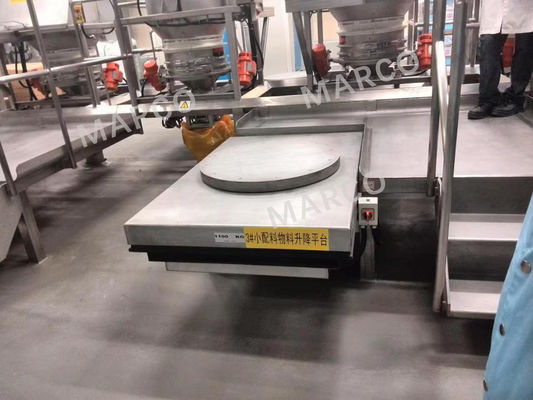 Running Mode Stationary Electric Single Scissor Lift Table with Turntable Customization