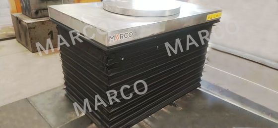 Running Mode Stationary Electric Single Scissor Lift Table with Turntable Customization