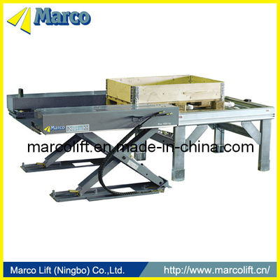 Running Mode Stationary 0.4-1.5 Ton Marco High Scissor Lift Table for Warehouse Crane