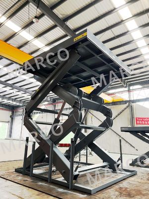 M6.5-100270-D22HK 10 ตัน หนักงานไฮดรอลิก Scissor Lift โต๊ะสําหรับ Dock การบรรทุก