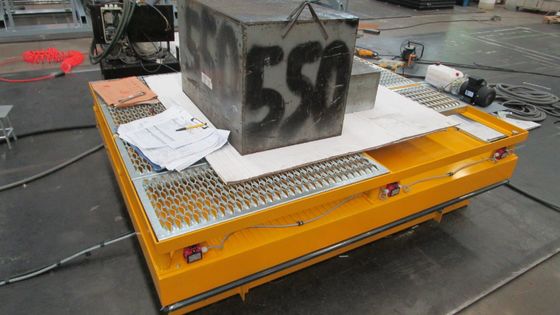 Lifttafel met een enkele schaar met universele bal en 500 kg draagvermogen