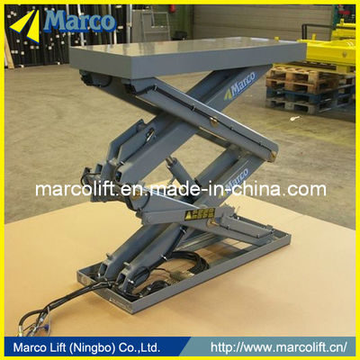 Τρόπος λειτουργίας Στατικό 0,4-1,5 τόνων Marco High Scissor Lift Table για γερανό αποθήκης